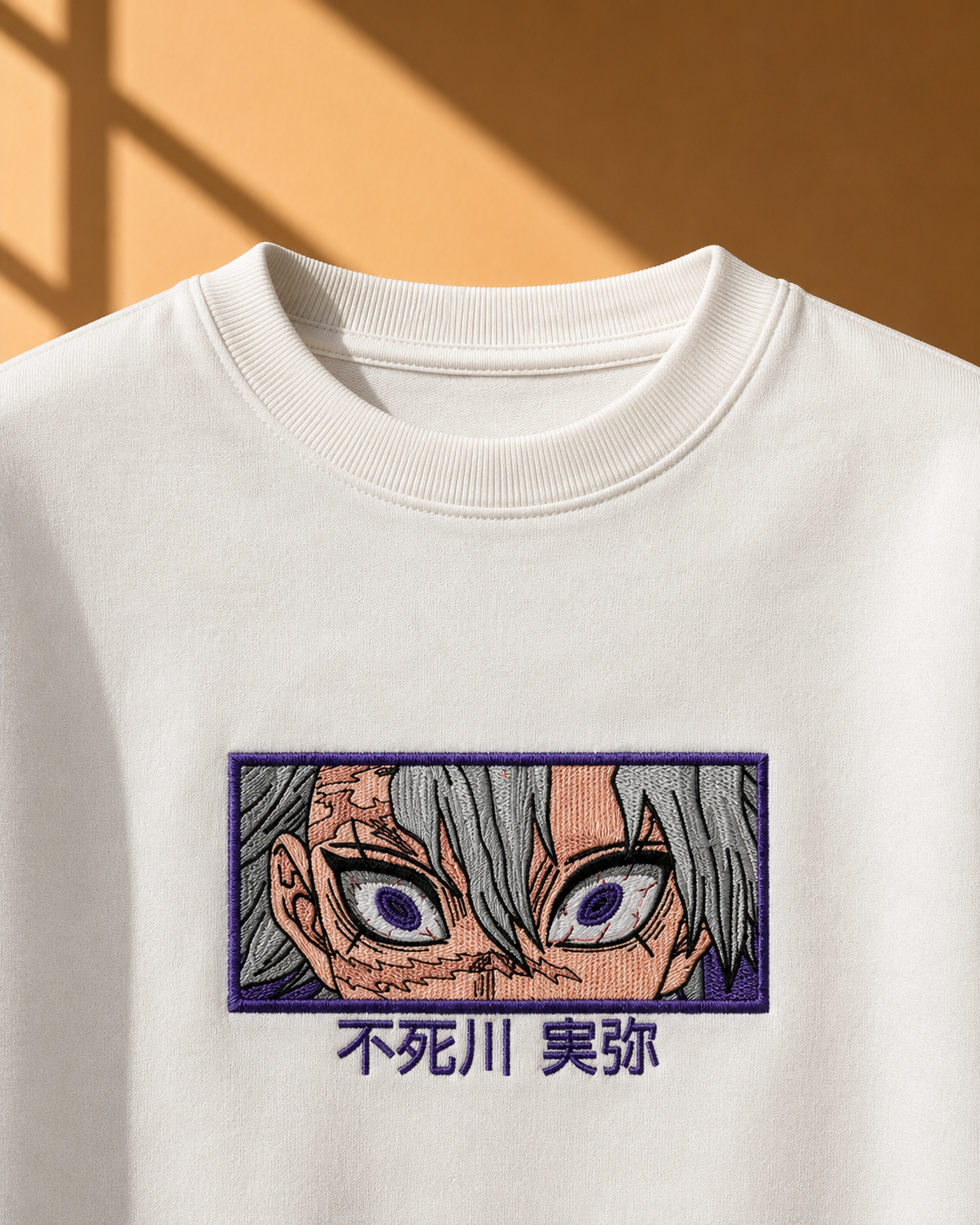 Sanemi Shinazugawa embroidered tshirt