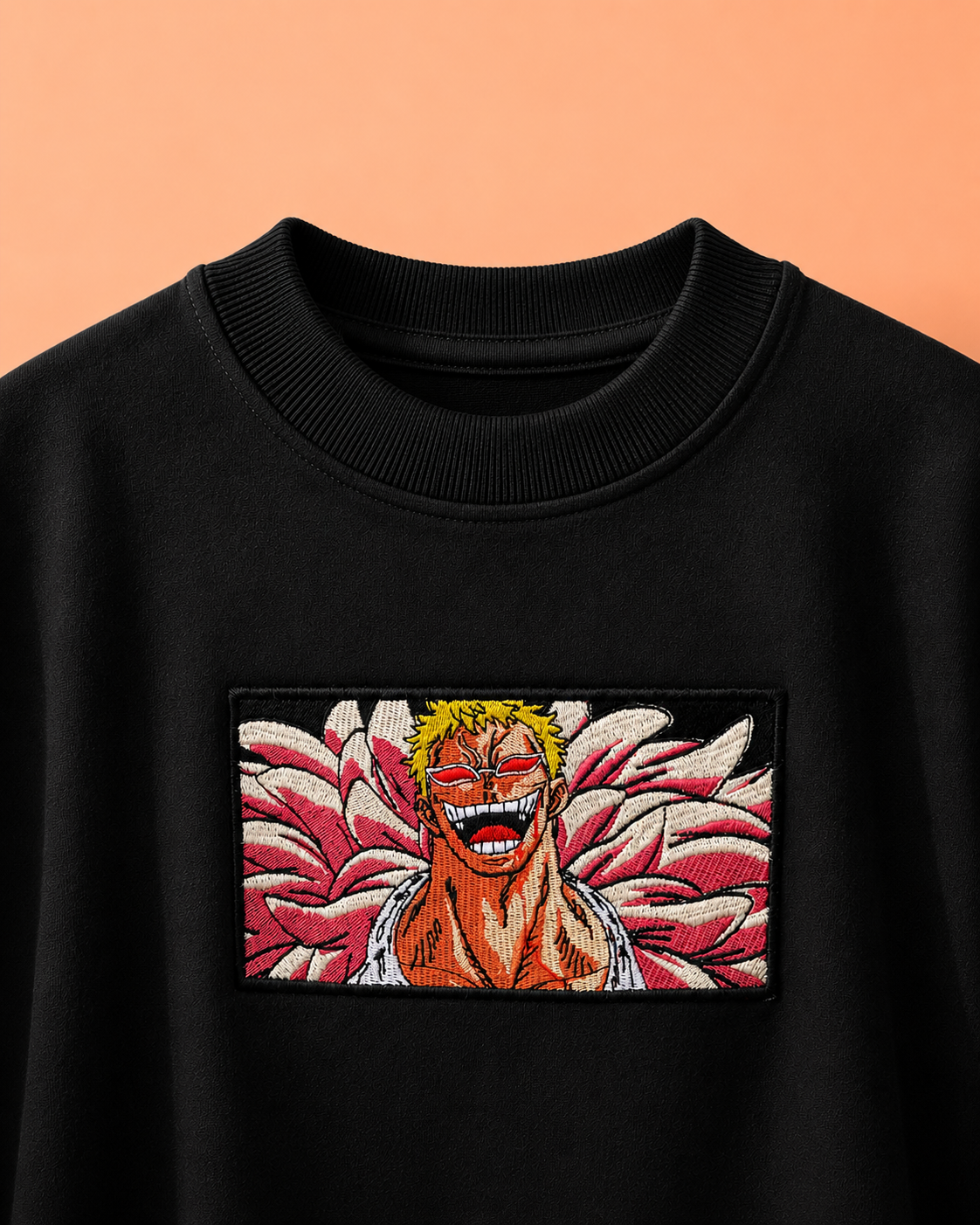 Doflamingo embroidered tshirt