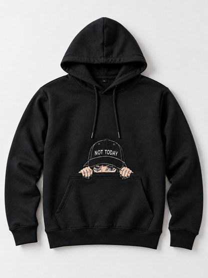 Not Today Embroidered Hoodie