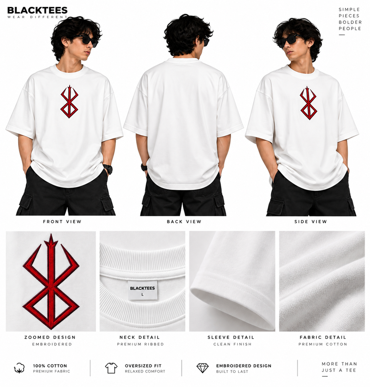 Berserk embroidered tshirt