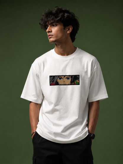 Giyu Tomioka Embroidered t-shirt