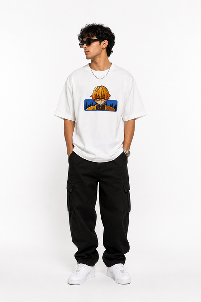 Zenitsu Agatsuma embroidered tshirt