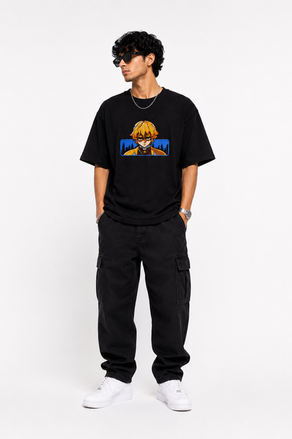 Zenitsu Agatsuma embroidered tshirt
