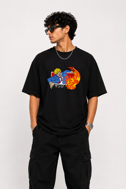 Sanji embroidered tshirt