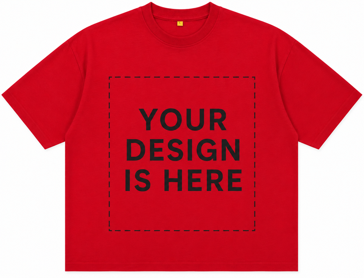 Custom Design Embroidery Oversized T-shirt ( Anime , portrait , pets , cars etc )