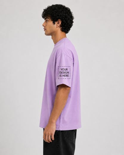 Custom Design Embroidery Oversized T-shirt ( Anime , portrait , pets , cars etc )