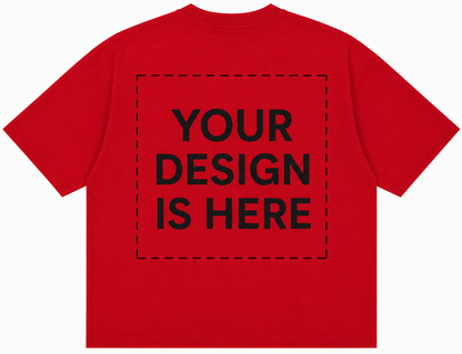 Custom Design Embroidery Oversized T-shirt ( Anime , portrait , pets , cars etc )