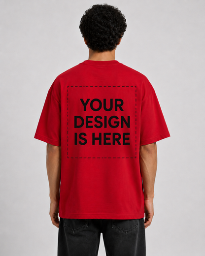 Custom Design Embroidery Oversized T-shirt ( Anime , portrait , pets , cars etc )