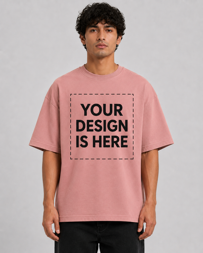 Custom Design Embroidery Oversized T-shirt ( Anime , portrait , pets , cars etc )