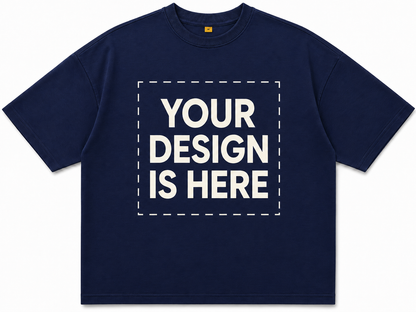 Custom Design Embroidery Oversized T-shirt ( Anime , portrait , pets , cars etc )