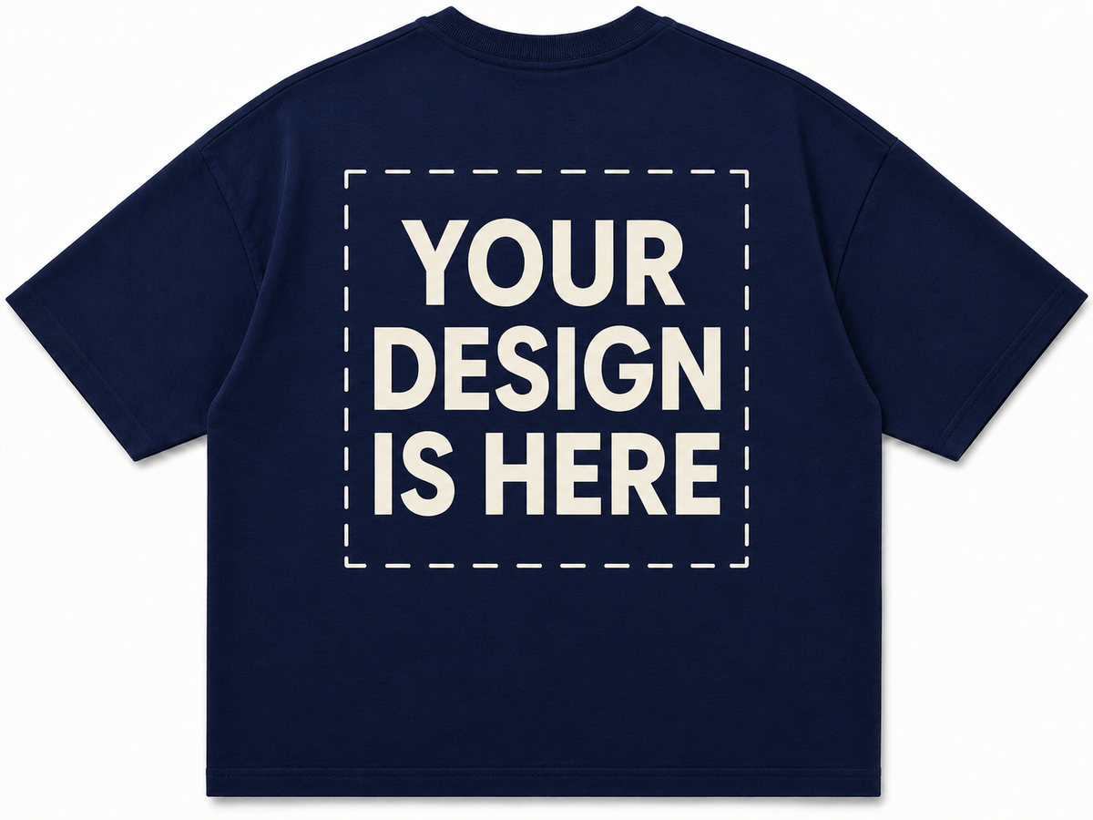 Custom Design Embroidery Oversized T-shirt ( Anime , portrait , pets , cars etc )