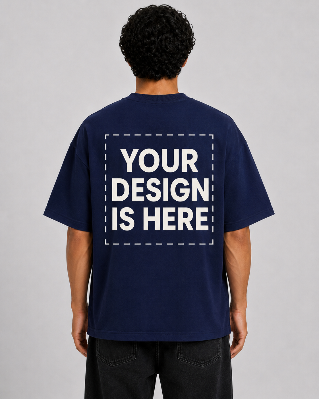 Custom Design Embroidery Oversized T-shirt ( Anime , portrait , pets , cars etc )