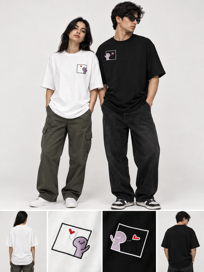 couple t-shirt embroidered {pair}