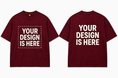 Custom Design Embroidery Oversized T-shirt ( Anime , portrait , pets , cars etc )