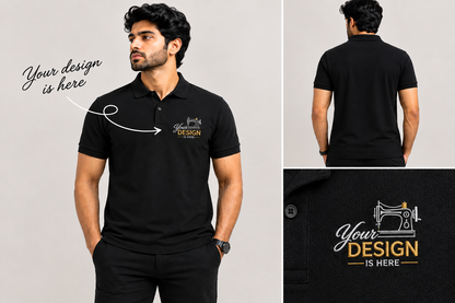 POLO T-SHIRT WITH CUSTOM EMBROIDERY LOGO