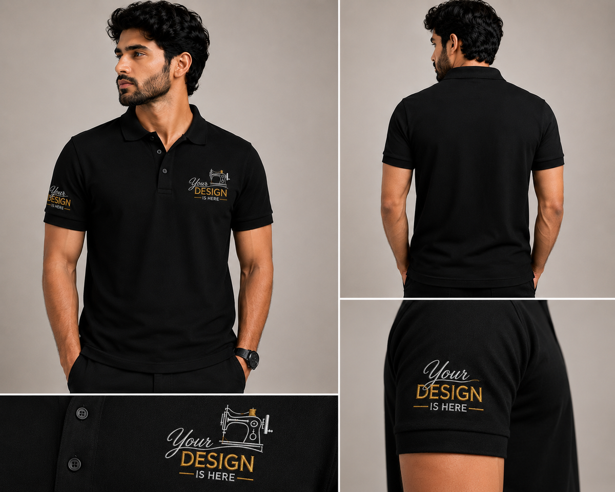 POLO T-SHIRT WITH CUSTOM EMBROIDERY LOGO