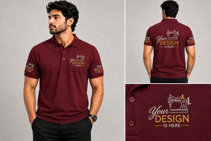POLO T-SHIRT WITH CUSTOM EMBROIDERY LOGO