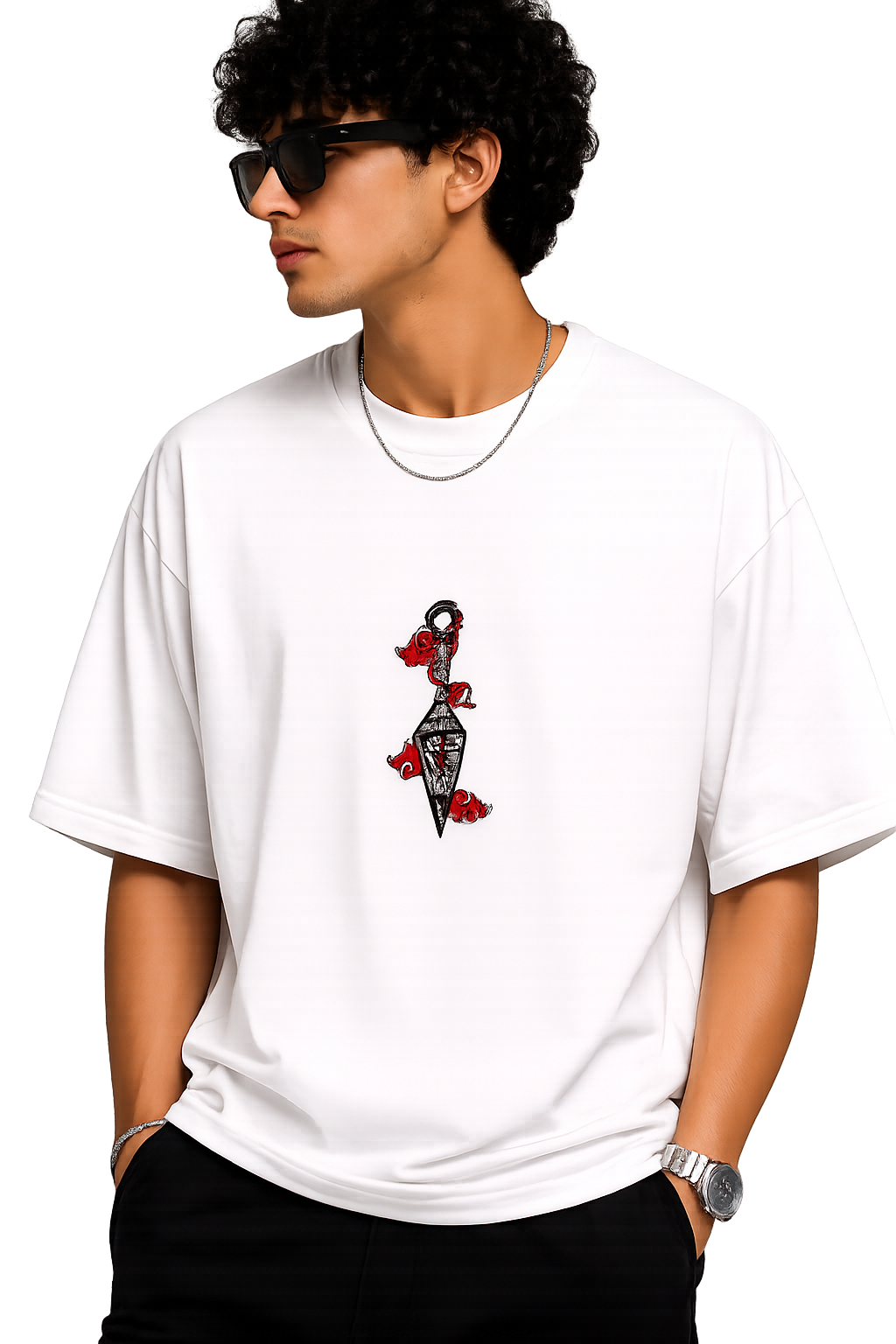 kunai embroidered tshirt