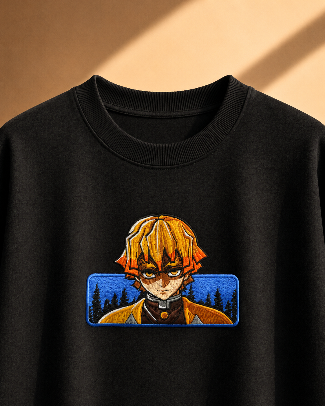 Zenitsu Agatsuma embroidered tshirt