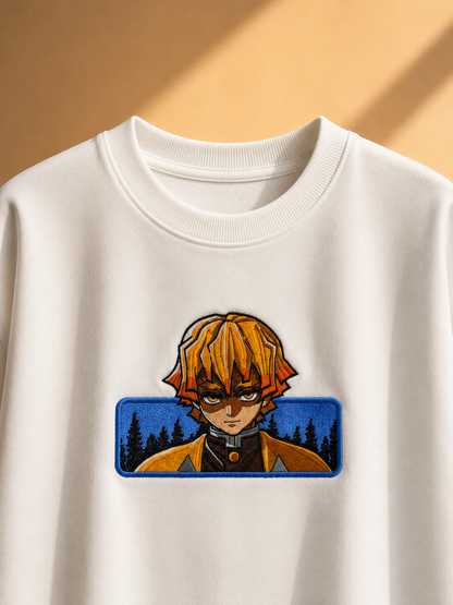 Zenitsu Agatsuma embroidered tshirt