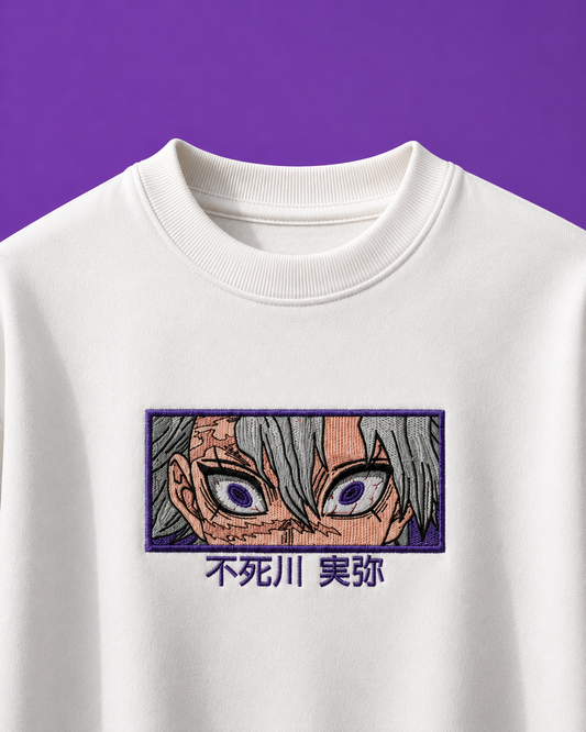Sanemi Shinazugawa embroidered tshirt