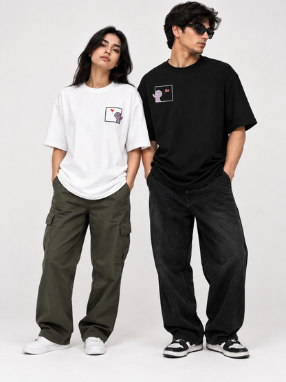 couple t-shirt embroidered {pair}