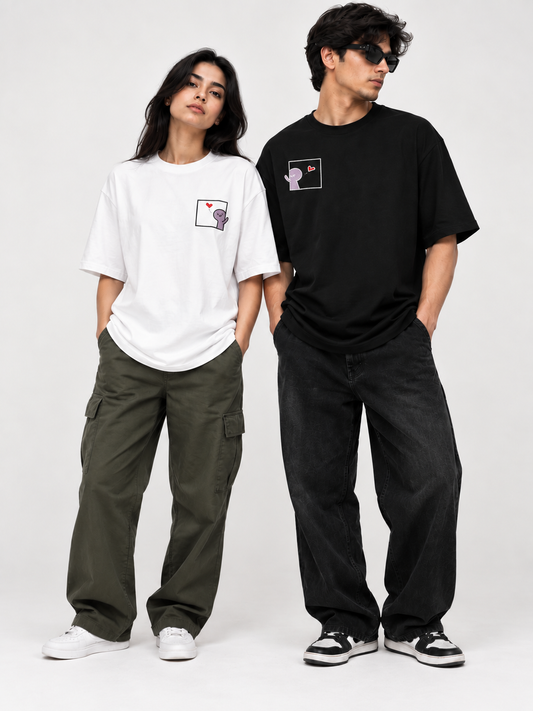 couple t-shirt embroidered {pair}