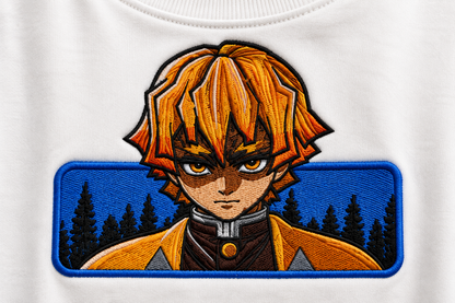 Zenitsu Agatsuma embroidered tshirt