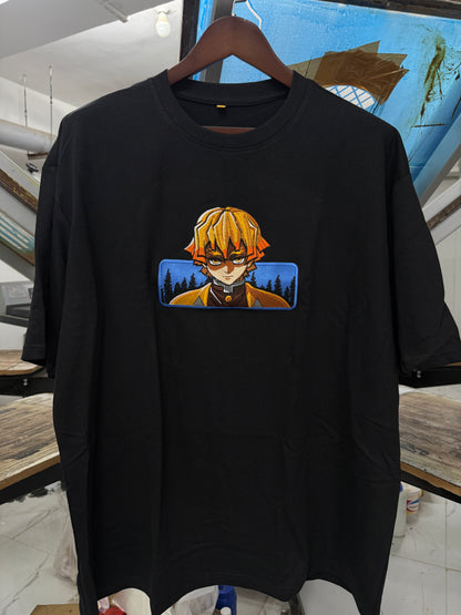 Custom Design Embroidery Oversized T-shirt ( Anime , portrait , pets , cars etc )