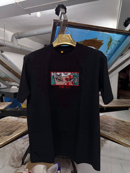 Custom Design Embroidery Oversized T-shirt ( Anime , portrait , pets , cars etc )