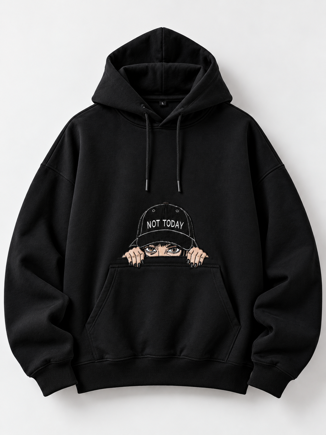 Not Today Embroidered Hoodie