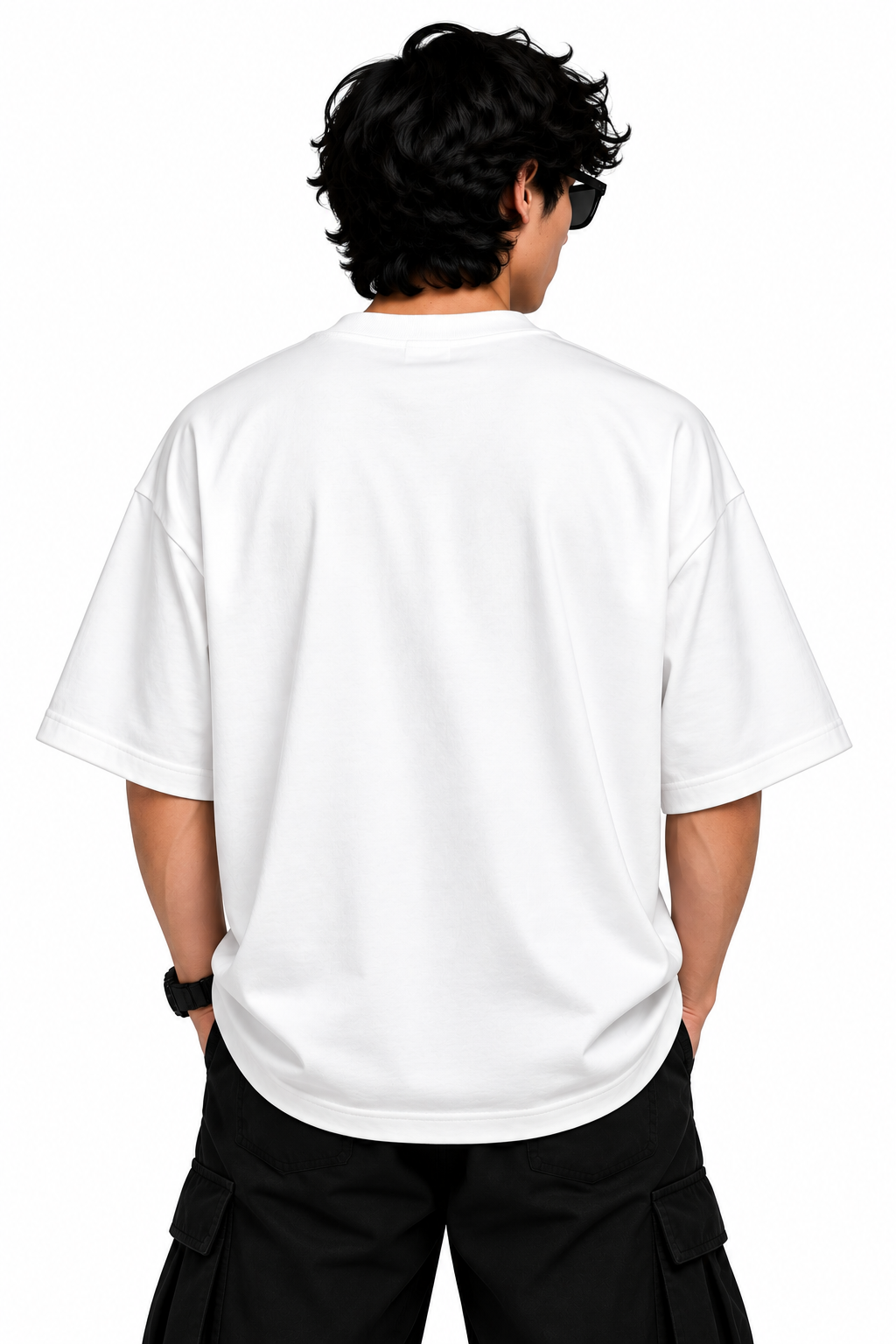 Anime x embroidery oversized tshirt