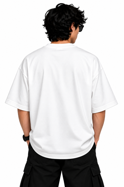 Anime x embroidery oversized tshirt