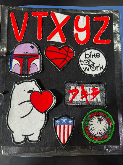 custom iron-on embroidery patches (2-inches)