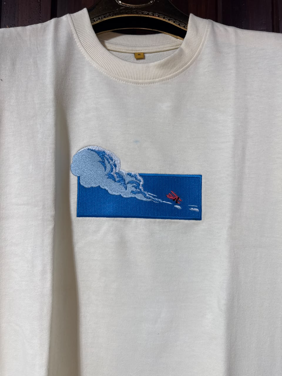 Custom Design Embroidery Oversized T-shirt ( Anime , portrait , pets , cars etc )