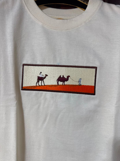 Custom Design Embroidery Oversized T-shirt ( Anime , portrait , pets , cars etc )