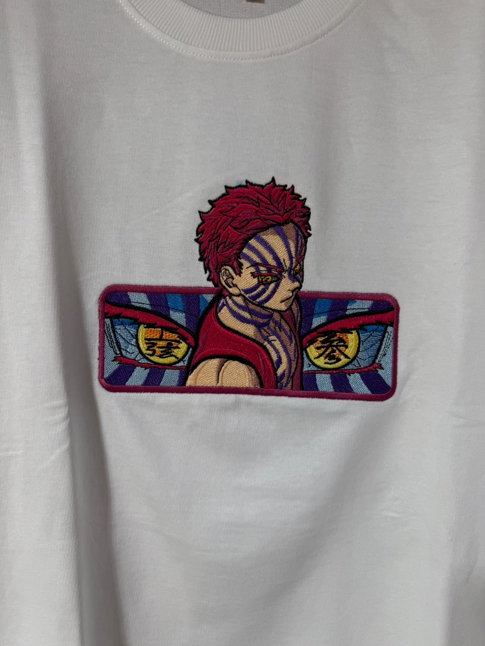 Custom Design Embroidery Oversized T-shirt ( Anime , portrait , pets , cars etc )