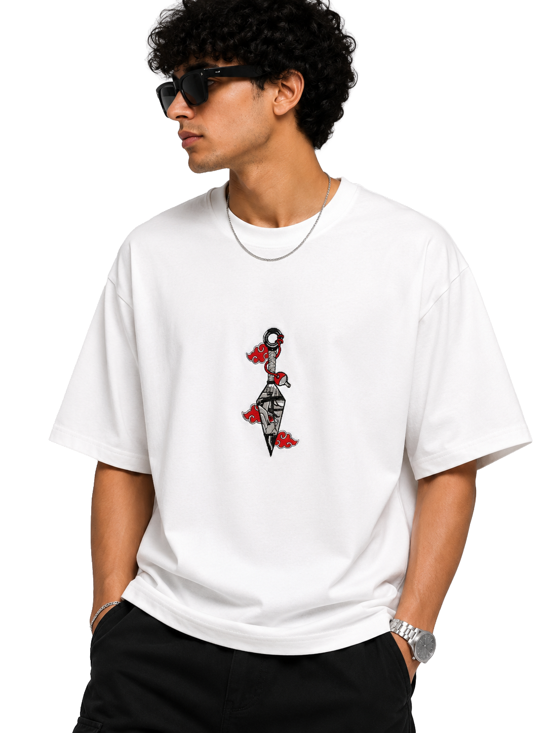 kunai embroidered tshirt