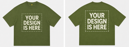 Custom Design Embroidery Oversized T-shirt ( Anime , portrait , pets , cars etc )
